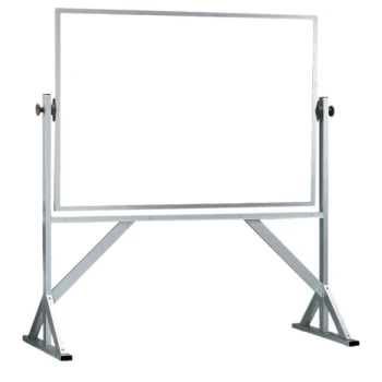 Aarco WACB4872 72" x 48" Reversible Free Standing White Melamine Markerboard / Natural Cork Board with Satin Anodized Aluminum Frame