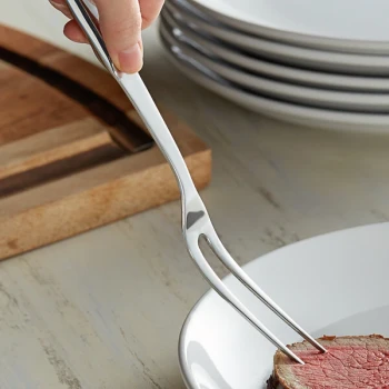 Vollrath 46955 11 3/16" Stainless Steel Hollow Handle Serving Fork