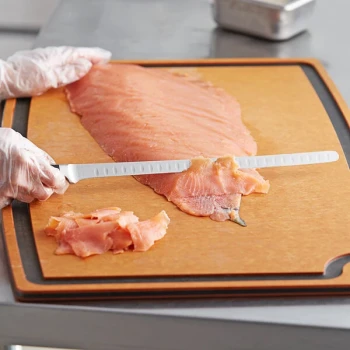 Wusthof 1040102432 Classic 12" Forged Hollow Edge Salmon Slicer with POM Handle