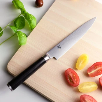 Shun DM0701 Classic 6" Forged Utility Knife with Pakkawood Handle