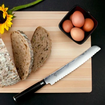 Shun DM0705 Classic 9" Forged Bread Knife with Pakkawood Handle
