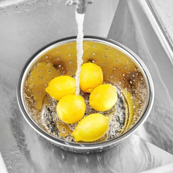 Choice 4 1/2 Qt. Stainless Steel Coarse Chinese Colander