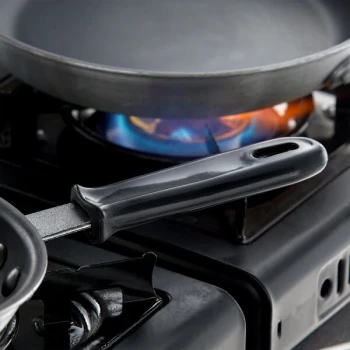 Vollrath 6101 Black TriVent Removable Silicone Pan Handle Sleeve for 8" Fry Pans - 3/Pack