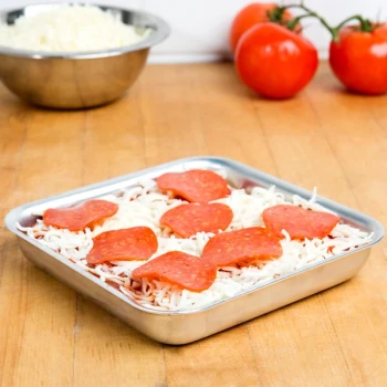 American Metalcraft SQ610 6" x 6" x 1" Heavy Weight Aluminum Pizza Pan