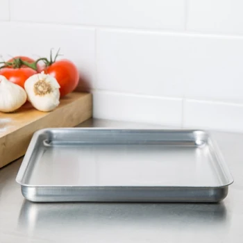 American Metalcraft SQ1010 10" x 10" x 1" Heavy Weight Aluminum Pizza Pan