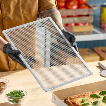 American Metalcraft 18731 11" x 16" Expanded Aluminum Pizza Screen