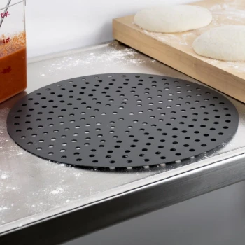 American Metalcraft 18916PHC 16" Perforated Pizza Disk - Hard Coat Anodized Aluminum