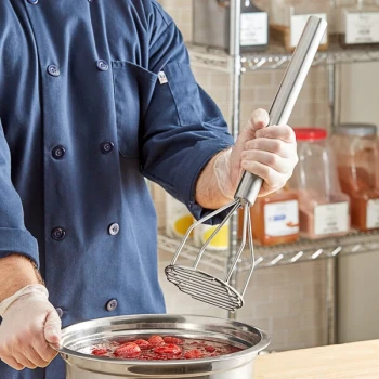 Fourté 18" Stainless Steel Round-Faced Potato Masher
