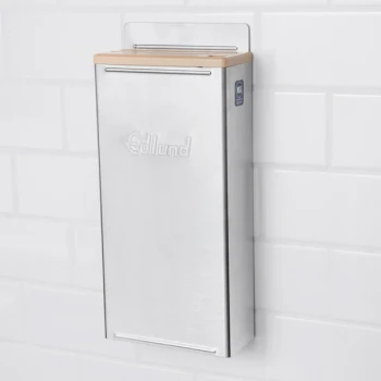 Edlund KR-50 4-Slot HACCP Enclosed Stainless Steel Knife Rack with Tan Insert