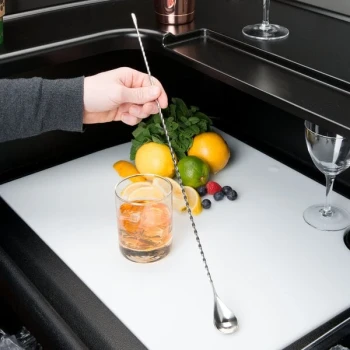Barfly® M37014 19 5/8" Stainless Steel Classic Bar Spoon with Weighted End