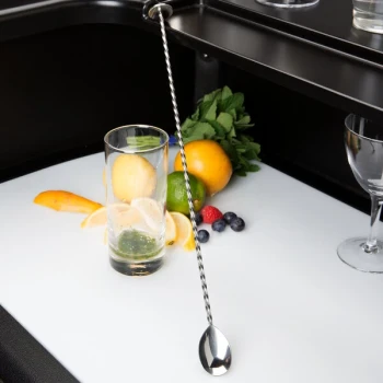 Barfly® M37019 15 3/4" Stainless Steel Bar Spoon with Muddler