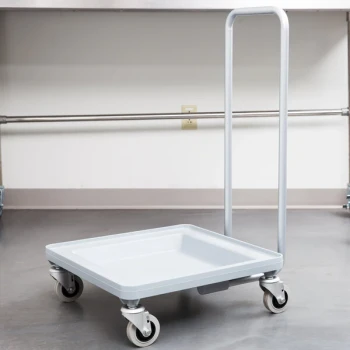 Cambro CDR2020H Soft Gray Camdolly Dish / Glass Rack Dolly with Handle