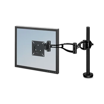 Fellowes 8041601 21" x 4 3/8" x 24" Black Adjustable Depth Monitor Arm