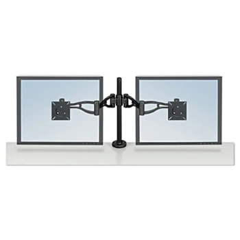 Fellowes 8041701 Desk Mount Black Dual Monitor Arm