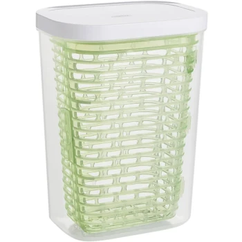 OXO GreenSaver Large Clear Rectangular Polypropylene Herb Keeper