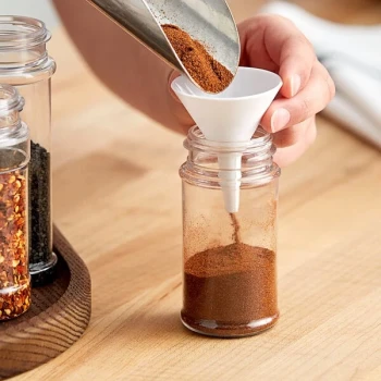 3.5 oz. Round Plastic Spice Jar - 640/Case