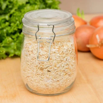 American Metalcraft HMJ5 26 oz. Glass Hinged Apothecary Jar