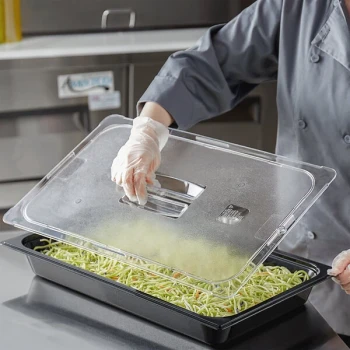 Vigor Full Size Clear Polycarbonate Food Pan Lid with Handle