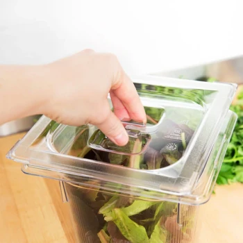 Vollrath 31600 Super Pan® 1/6 Size Clear Polycarbonate Solid Cover