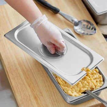 Vigor 1/3 Size Slotted Stainless Steel Steam Table / Hotel Pan Cover