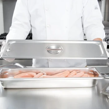 Vollrath 93500 Half Size Long Stainless Steel Solid Cover for Super Pan 3® and Super Pan V®