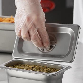 Carlisle 607190C DuraPan 1/9 Size Solid Stainless Steel Steam Table / Hotel Pan Cover - 24 Gauge