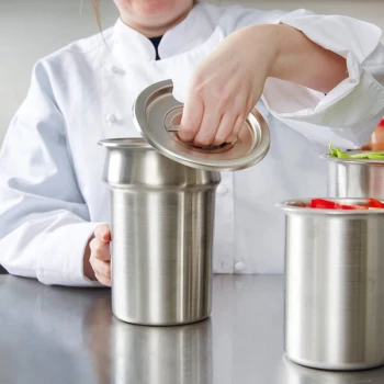 Vollrath 78150 Stainless Steel Slotted Cover for 2.5 Qt. Inset