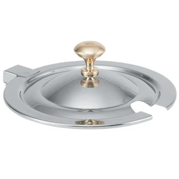 Vollrath 8231620 Miramar® Hinged Cover with Brass Knob for 7 Qt. 8230010 Stainless Steel Soup Inset