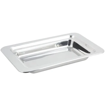 Bon Chef 5206 19 1/2" x 12" x 2 1/2" Stainless Steel Rectangular Plain Design Food Pan