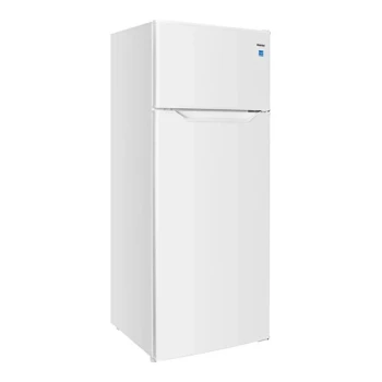 Danby DPF074B2WDB-6 7.4 Cu. Ft. Top Mounted White Solid Two Door Reach-In Refrigerator / Freezer
