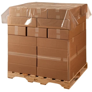 Lavex 60" x 60" 1.25 Mil Clear Polyethylene Perforated Pallet Top Sheeting on a Roll - 250/Roll