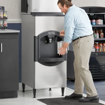Avantco Ice KMC-H-322-HA 22" Air Cooled Modular Half Cube Ice Machine with Ice Dispenser - 350 lb.