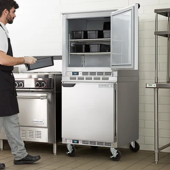 Beverage-Air UCF27AHC Double Stacked 27" Undercounter Freezer with 6" Casters