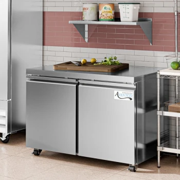 Avantco SS-UC-48F-HC 48" Stainless Steel ADA Height Undercounter Freezer