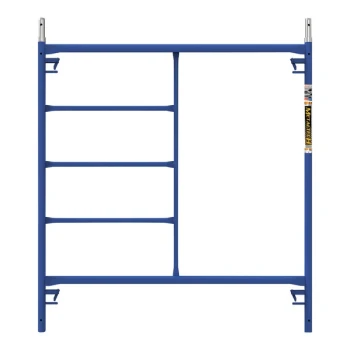 Metaltech SaferStack 60" x 60" Powder Coated Steel Scaffolding Frame with Three Rungs and Gravity Locks M-MF6060PS