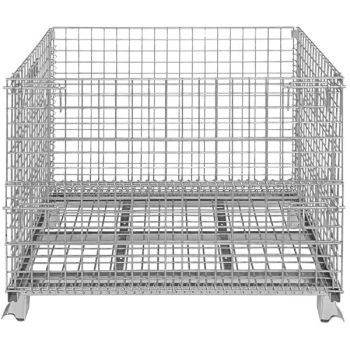 Vestil 32" x 40" x 34" Collapsible Steel Mesh Container VWIRE-40H