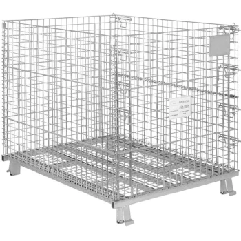 Vestil 40" x 48" x 42" Collapsible Steel Mesh Container VWIRE-48H