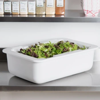Carlisle CM104202 Coldmaster Full Size White Cold Food Pan Holder - 6" Deep