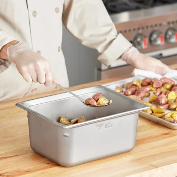 Vollrath 90262 Super Pan 3® 1/2 Size 6" Deep Anti-Jam Stainless Steel Steam Table / Hotel Pan - 22 Gauge