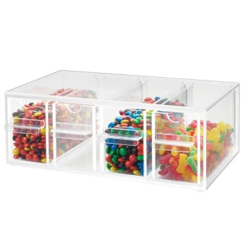 Cal-Mil 393 Four Drawer Topping Dispenser - 13" x 8" x 5"