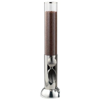Frilich ETO250E100 2.46 Liter Single Canister Acrylic Rotary Dry Food Dispenser