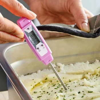 AvaTek 2 3/4" Purple HACCP Waterproof Digital Pocket Probe Thermometer