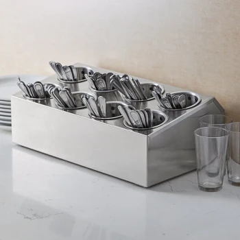 Choice Eight Hole Stainless Steel Flatware Organizer