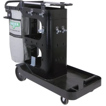 Unger RRCRT RestroomRx Janitor / Housekeeping Cart with Bag