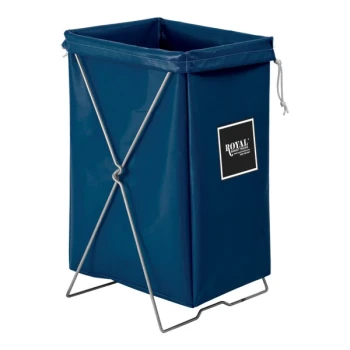 Royal Basket Trucks 30 Gallon Navy Blue Vinyl Hamper Kit R00-VVX-HBK