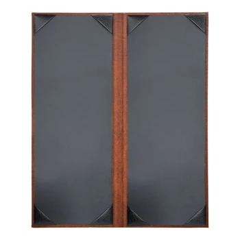 H. Risch, Inc. HAR-2V Harley 4 1/4" x 11" Customizable Butterscotch 2 View Menu Cover