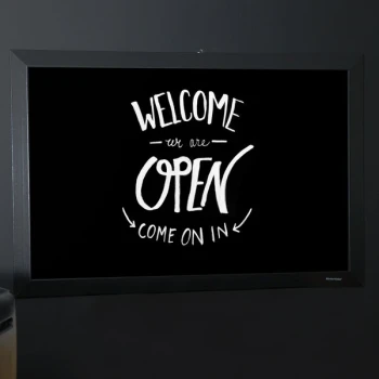 MasterVision PM07151620 36" x 24" Black Kamashi Frame Chalk Board
