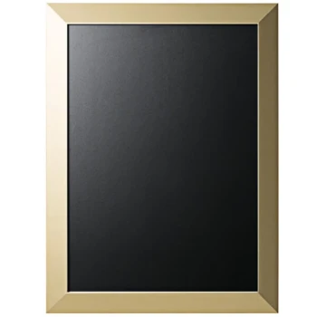 MasterVision PM04156120 24" x 18" Black Kamashi Gold Frame Chalk Board