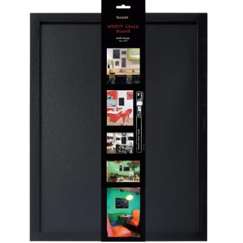 American Metalcraft WBWBL4060 15 3/4" x 23 5/8" Black Rectangular Chalkboard