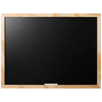 MasterVision PM04010119 24" x 18" Optimum Black Pine Frame Chalk Board with Groove